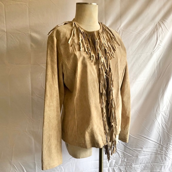 Vintage Jackets & Blazers - Vintage Suede Fringe Jacket